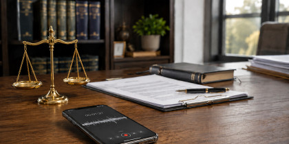 ¿Puedo grabar una conversación y usarla como prueba en un juicio?